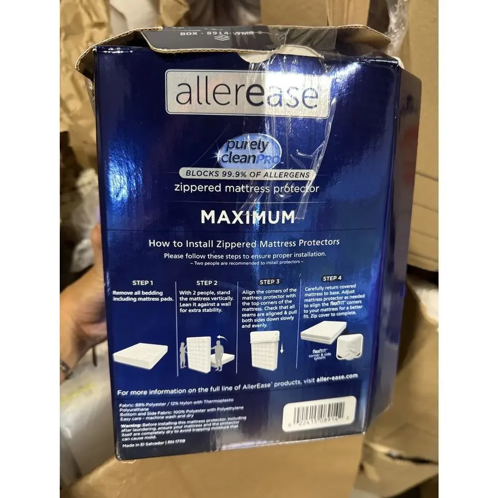 AllerEase Maximum Protection Queen Mattress Cover - Bed Bug & Allergy